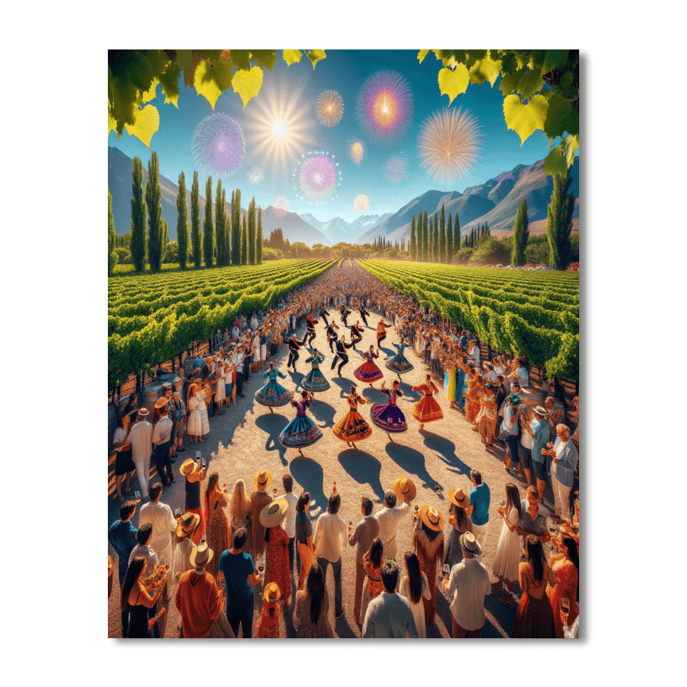 Grape Harvest Festival - Mendoza Painting By Numbers Kit