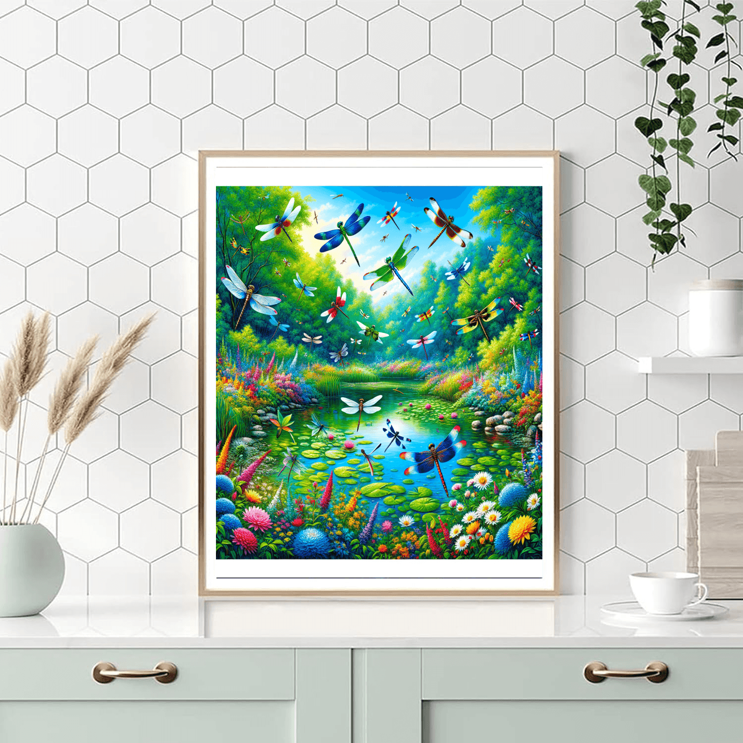 Magical Dragonfly Dance Paint By Color
