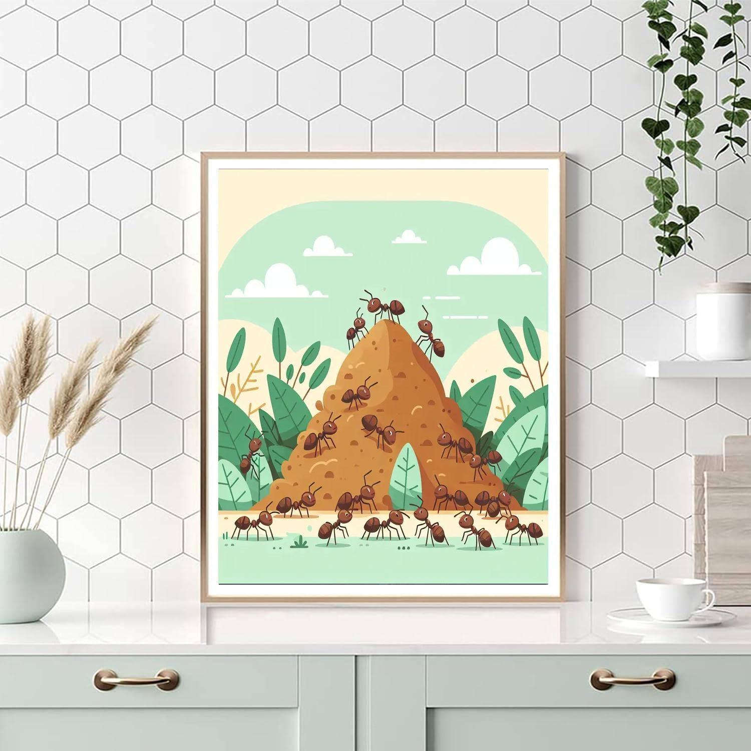 Busy Ant Hill Painting By Numbers Kit