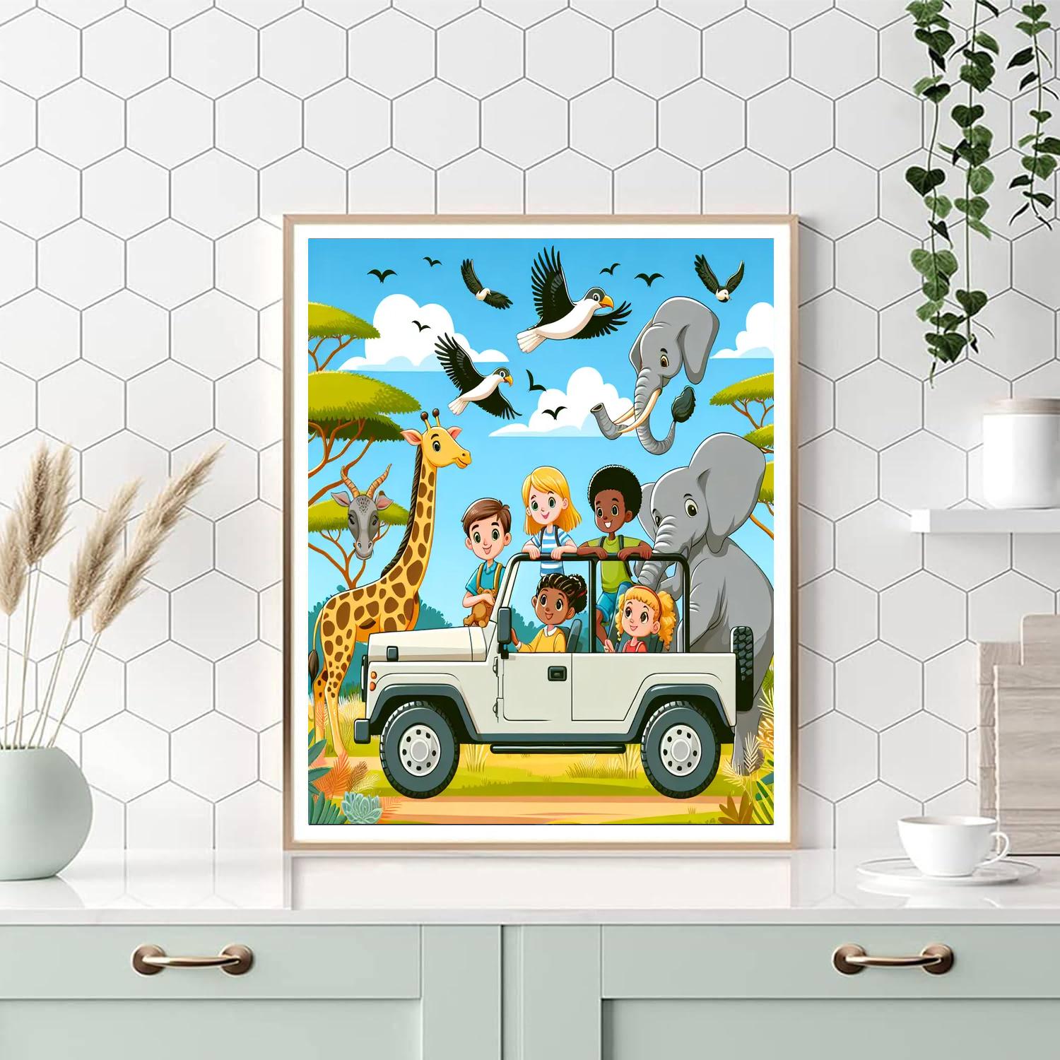 Safari On The Serengeti Paint By Number