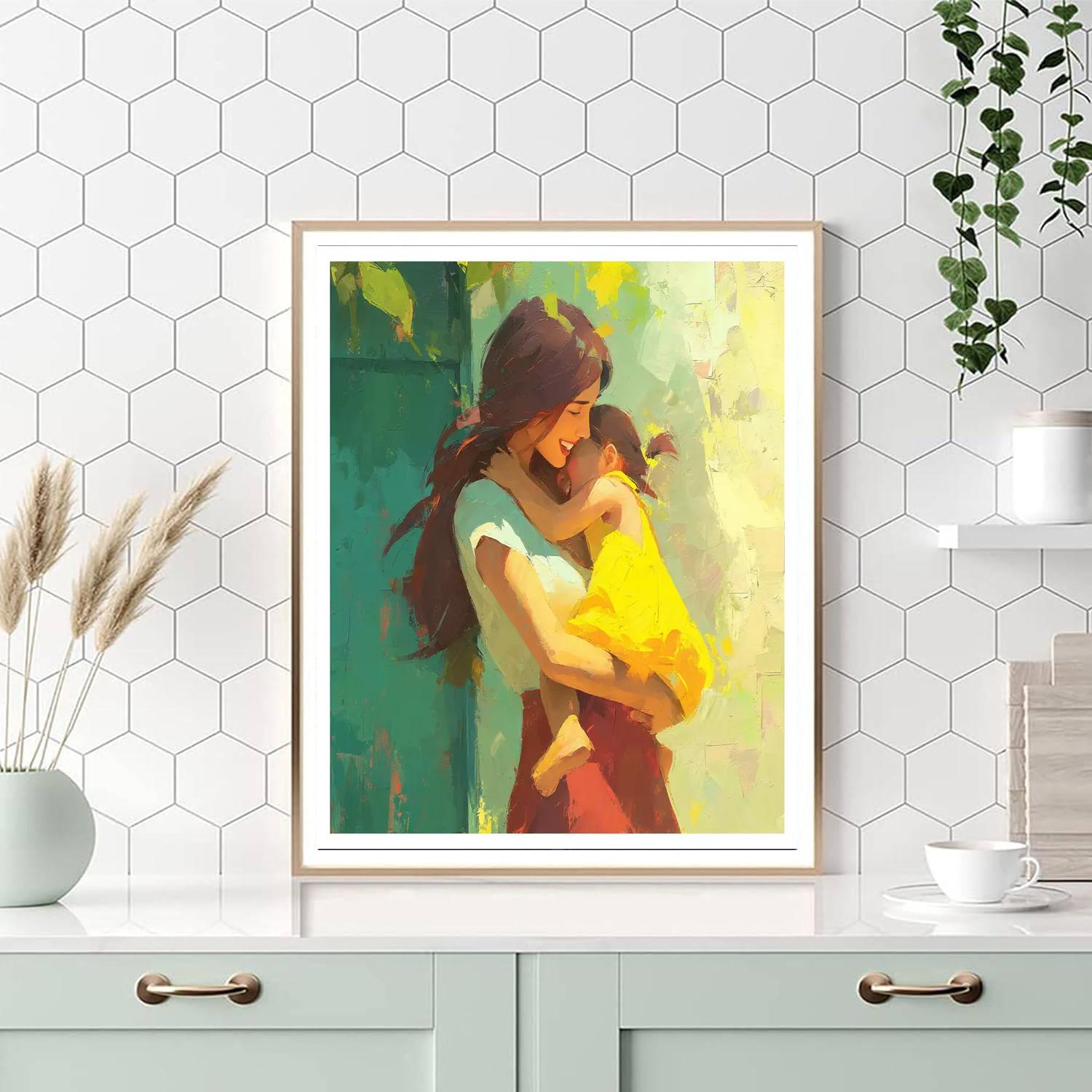 A Hug In The Morning Light DIY Paint By Numbers