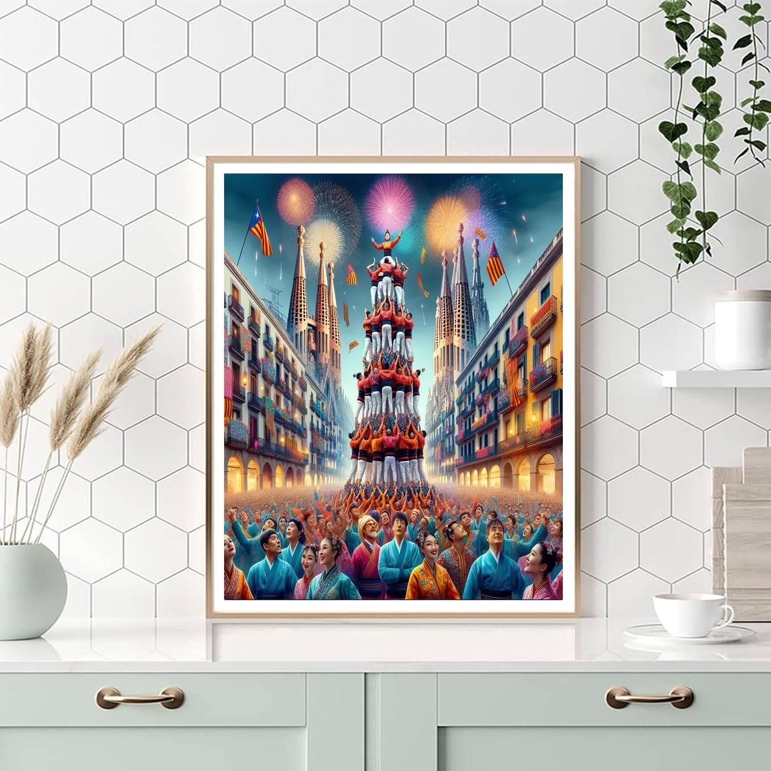 Fiesta De La Merce - Spain Number Painting