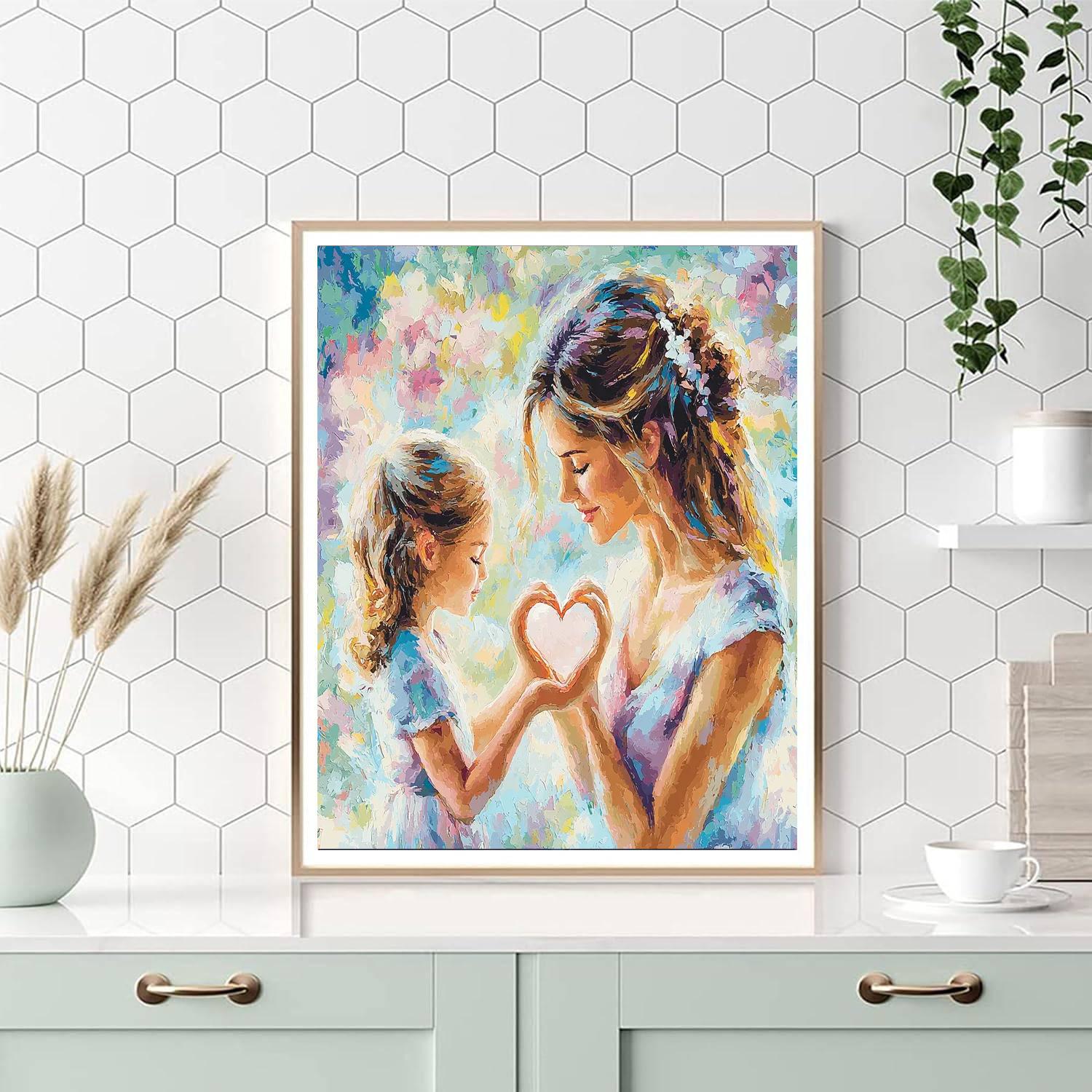 Mother's Heart Painting Number Kit