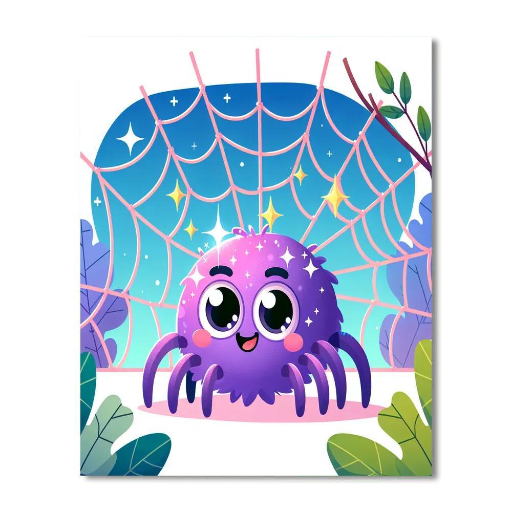 Sparkly Spider Painting By Numbers Kit