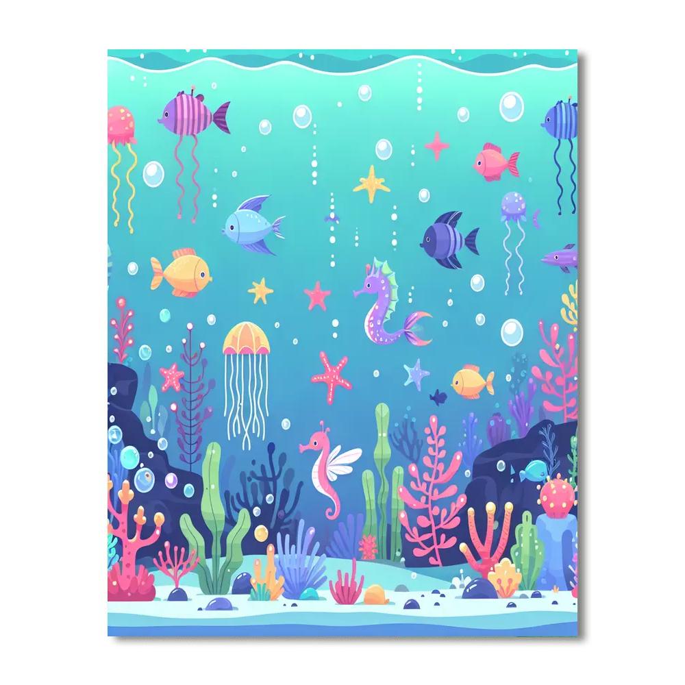 Underwater Kingdom Secrets DIY Paint By Numbers