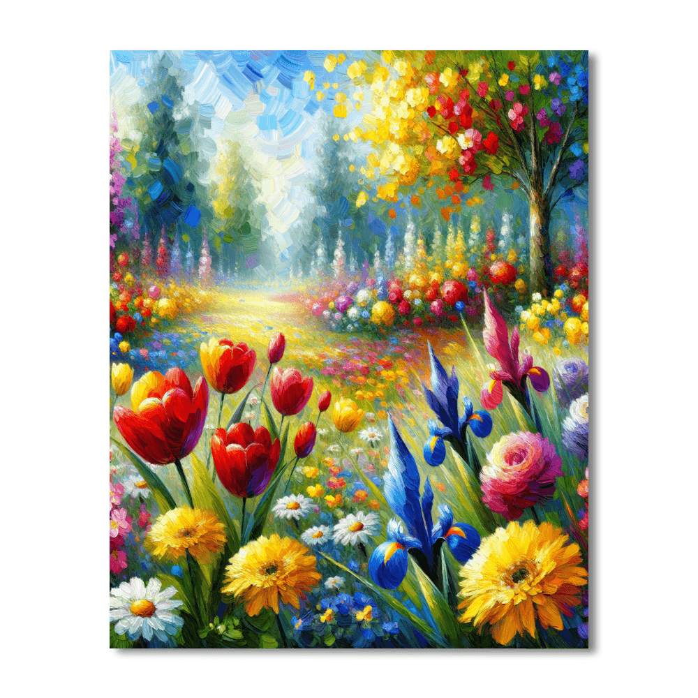 Joyful Spring Garden Paint By Numbers Kits