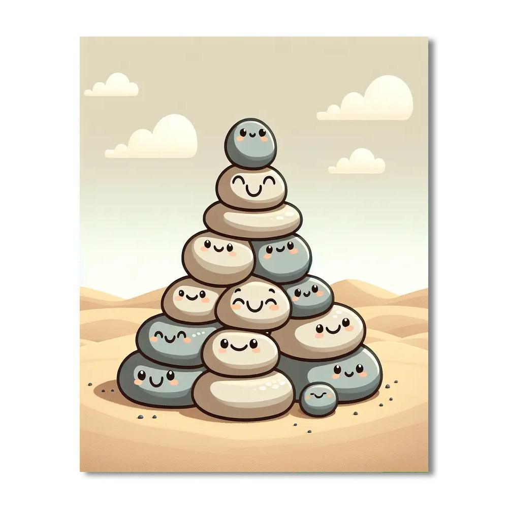 Pebble Pals Paint By Numbers Art
