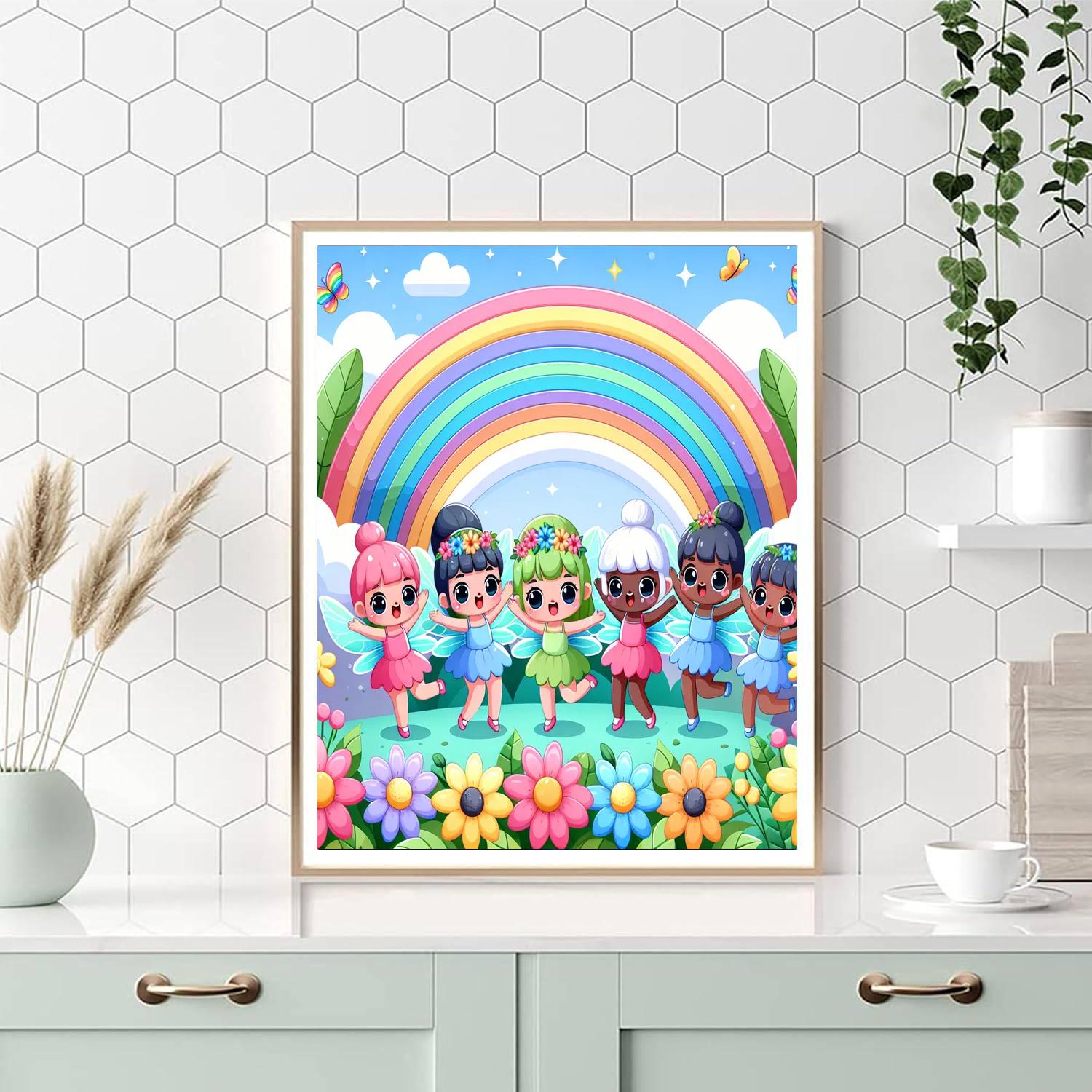 Garden Fairy Festival Number Painting