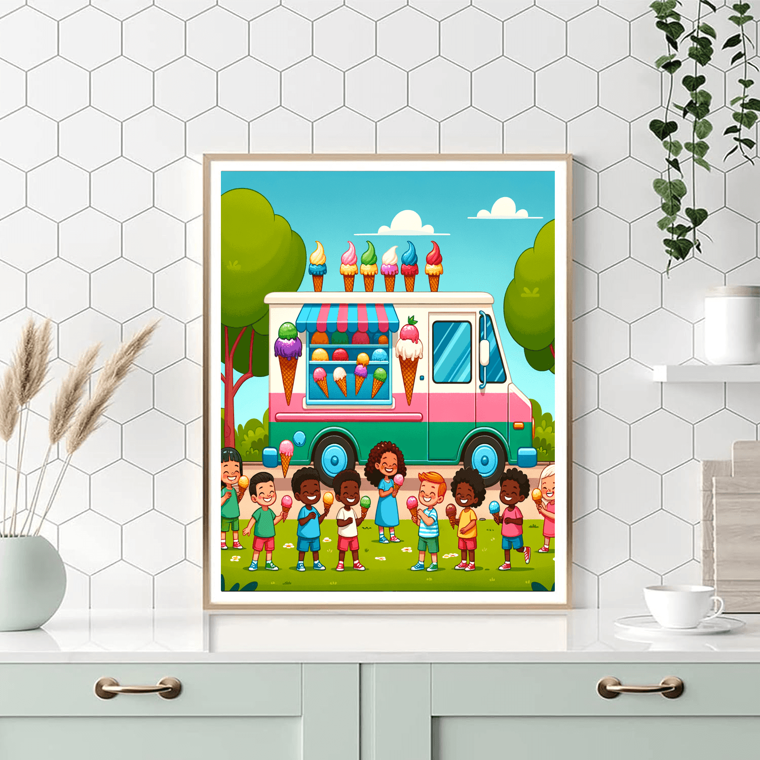 Ice Cream Truck Treats Paint By Numbers