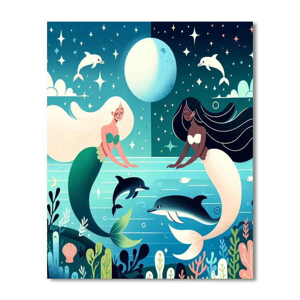Enchanted Lagoon Paint By Numbers Art