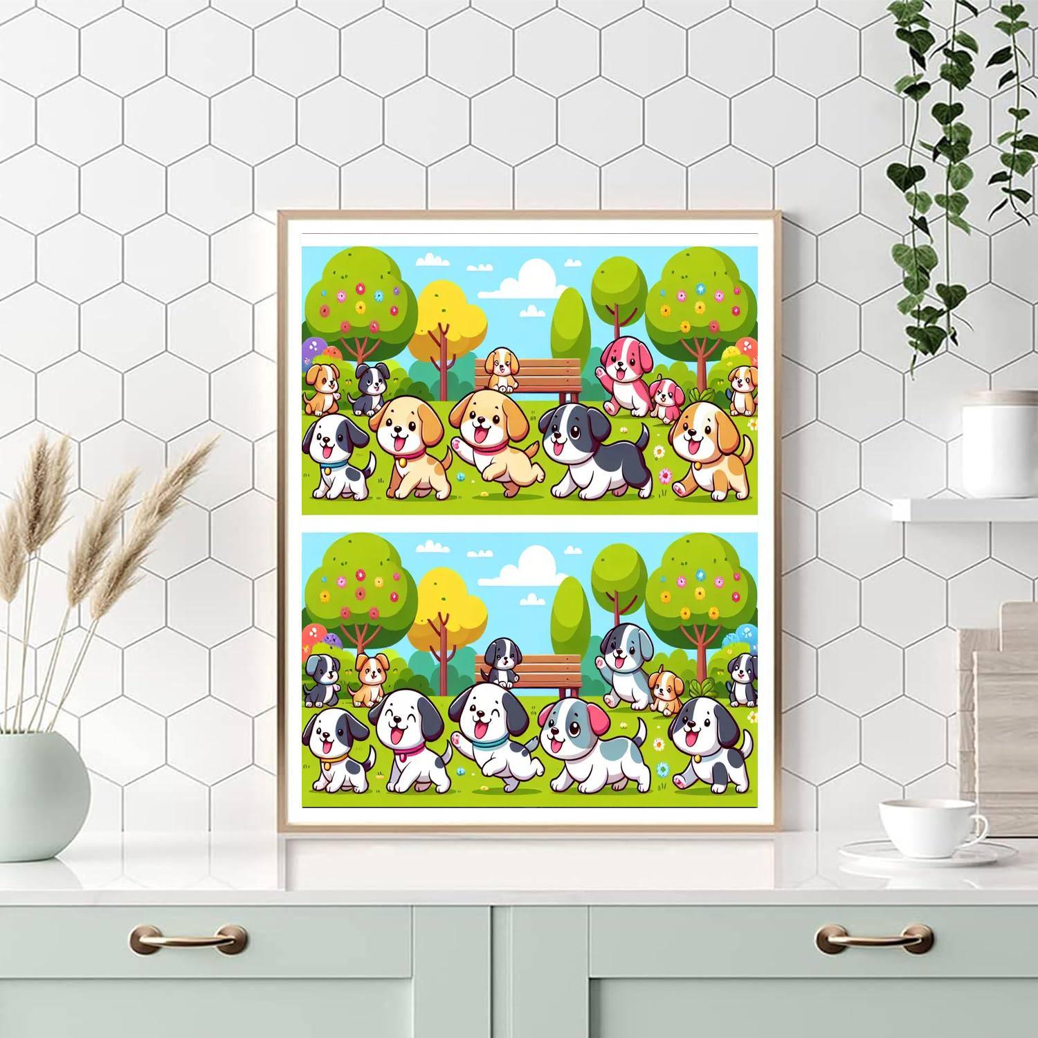 Puppy Party Extravaganza Painting Number Kit