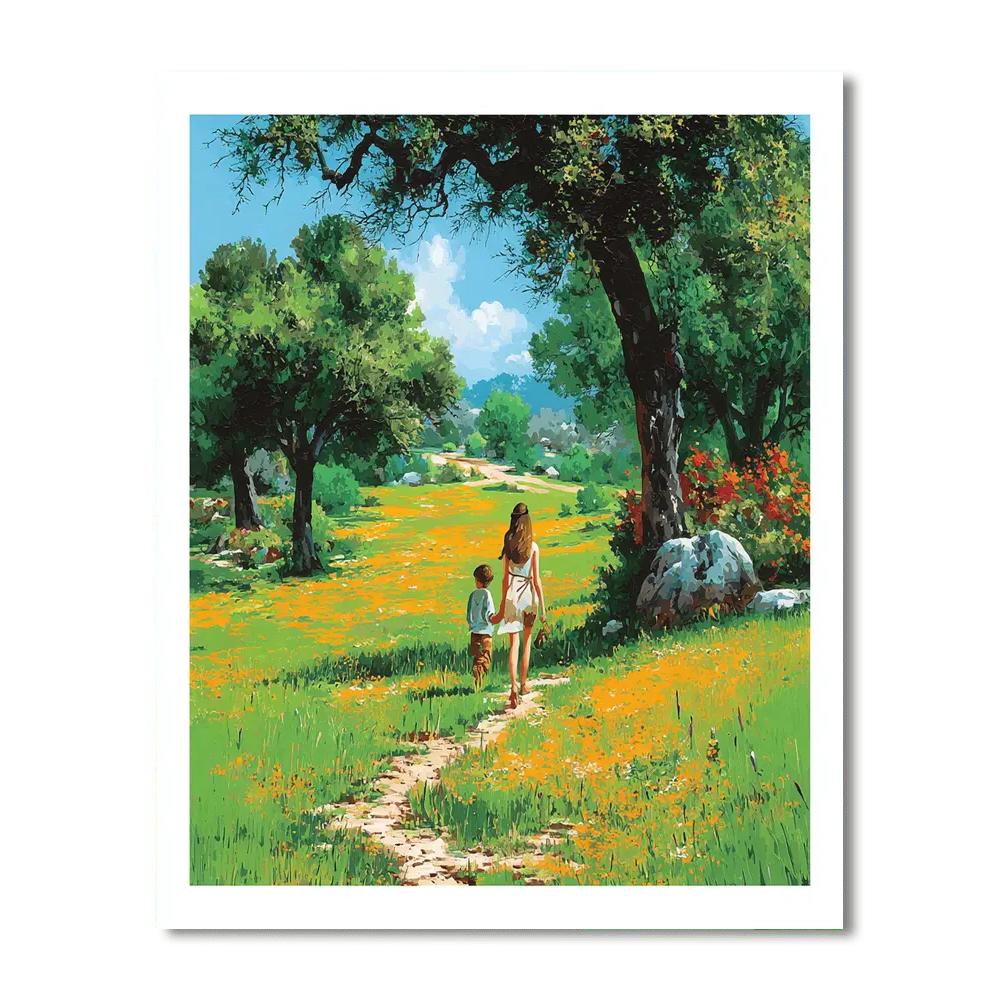 Footsteps In The Meadow Paint By Numbers Kits
