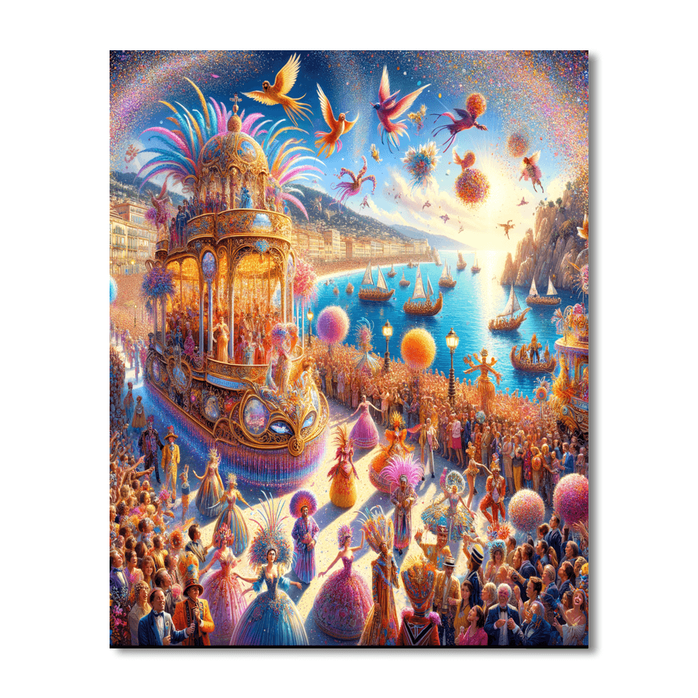 Carnaval De Nice - Nice, France Paint By Color