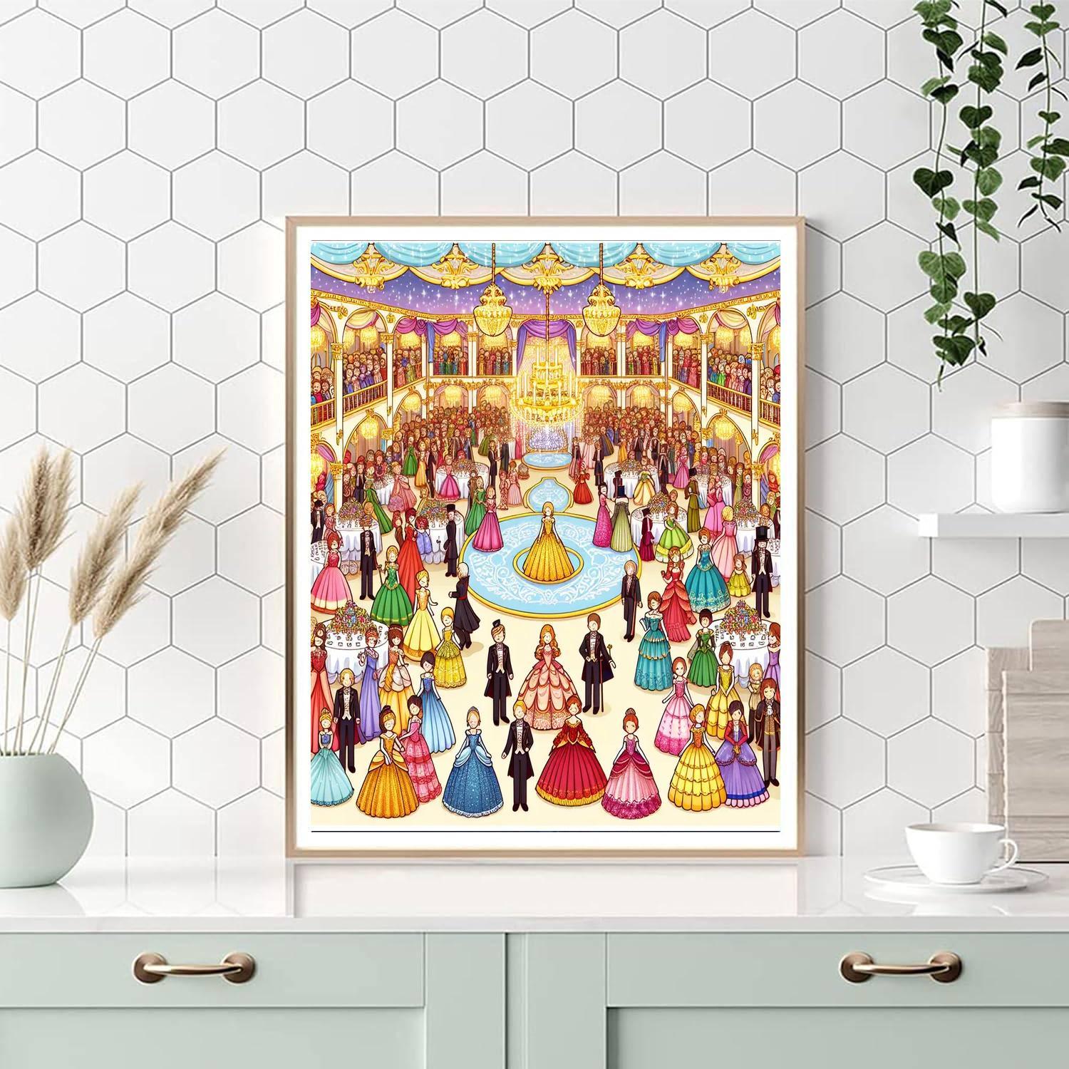 Royal Palace Ball Paint By Numbers