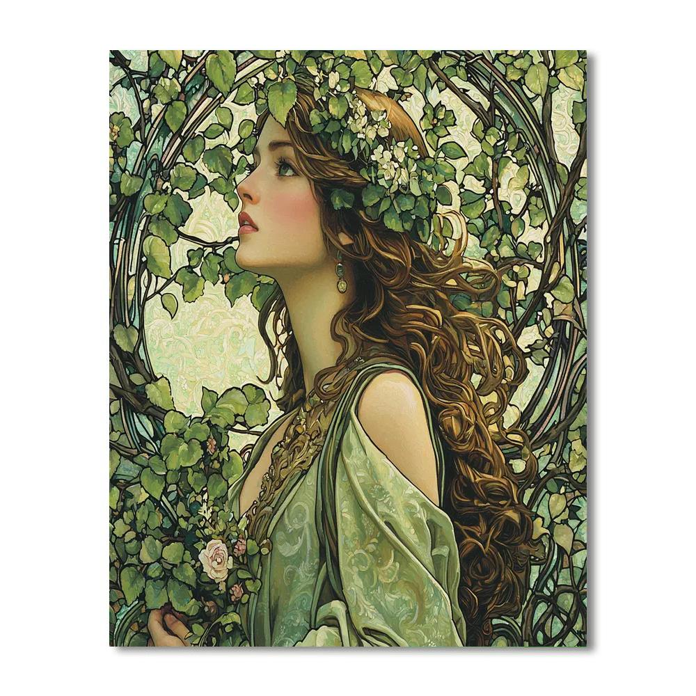Alphonse Mucha Inspired Ornate Elements  Paint By Numbers Kits