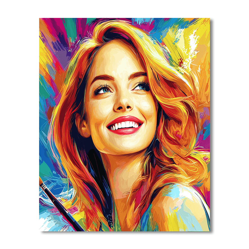 Emma Stone: The Gleeful Journey From Easy A To La La Land Paint By Number