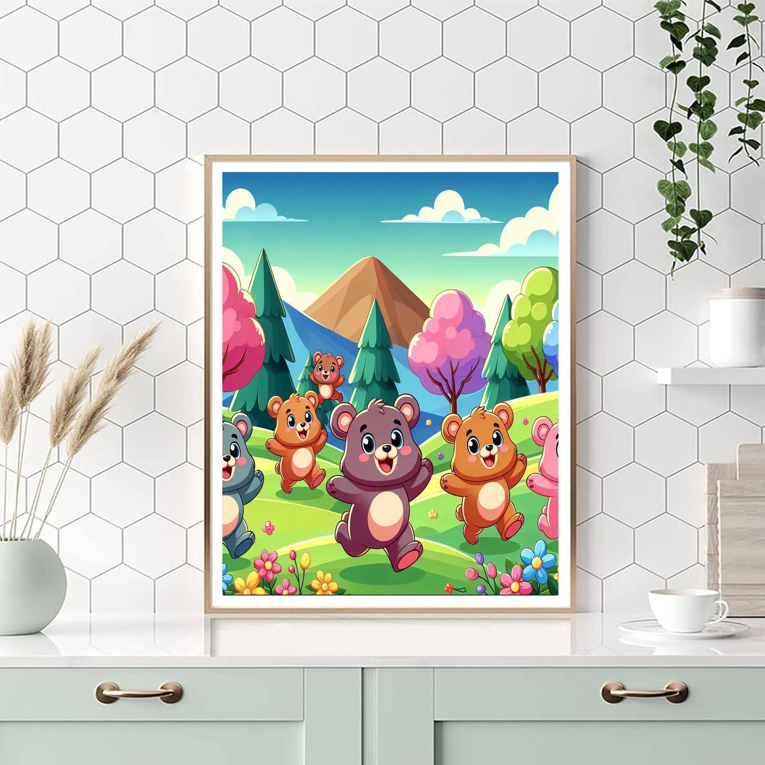 Adventurous Bears Painting Number Kit