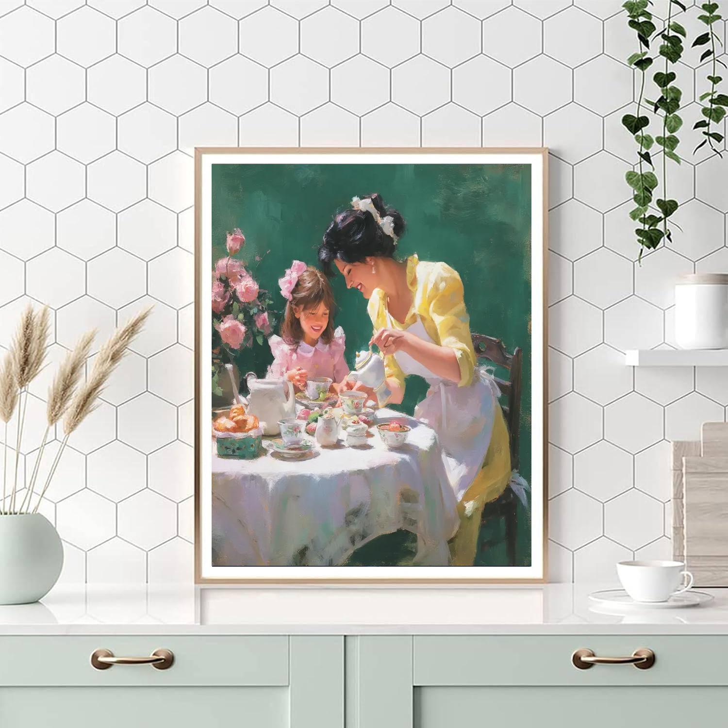 Tea Party With Mom Paint By Numbers Kits