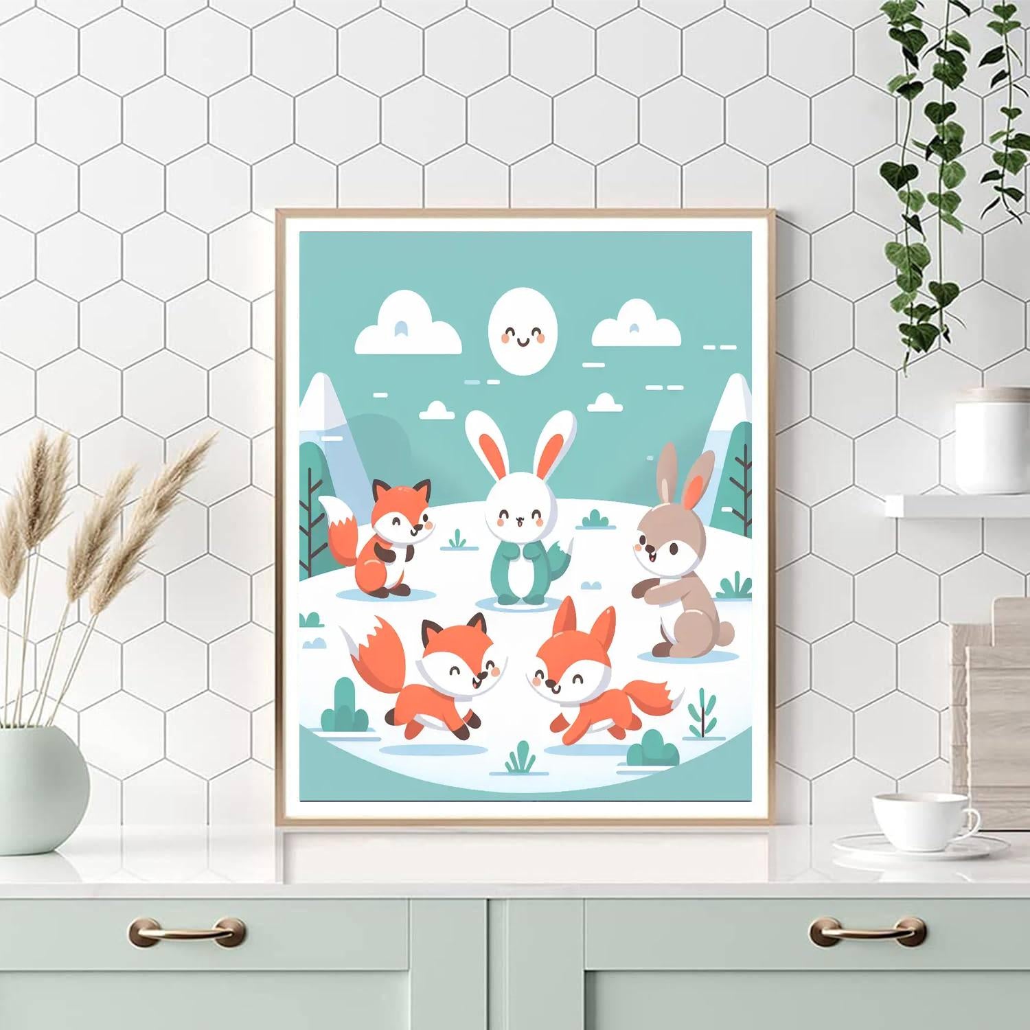 Frosty Forest Frolic Paint By Color