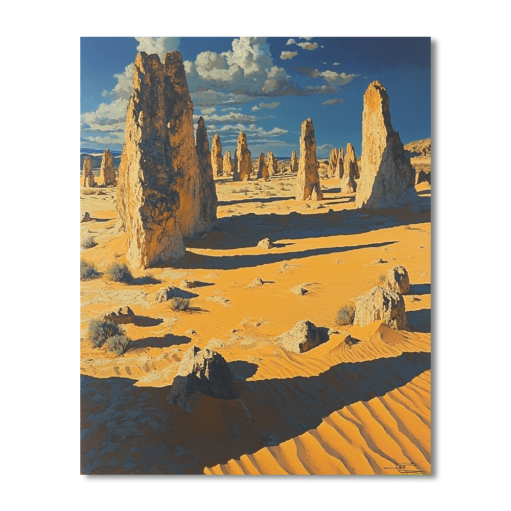 Pinnacles Desert - Australia Numbered Painting Kits