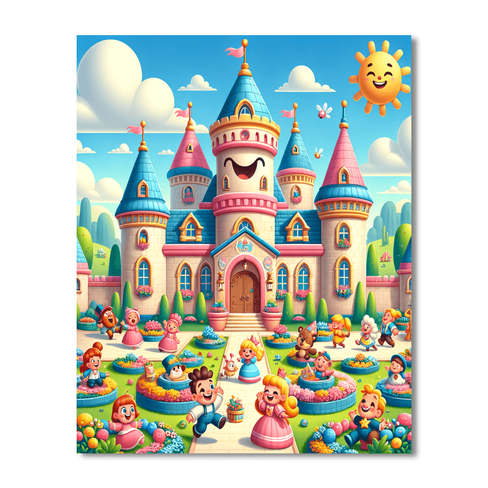 Cheerful Castle Paint By Color