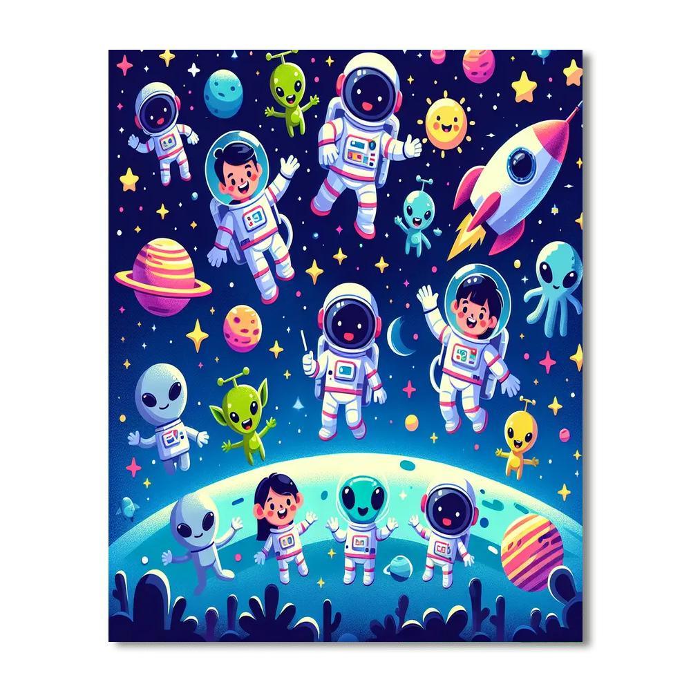 Space Adventure Squad DIY Paint By Numbers