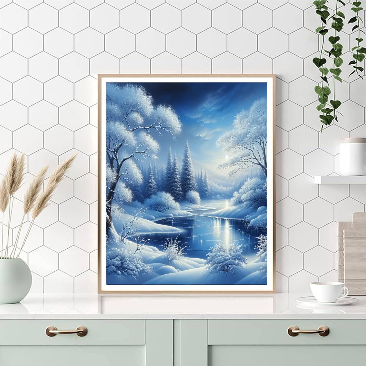 Glistening Icy Wonderland Paint By Color