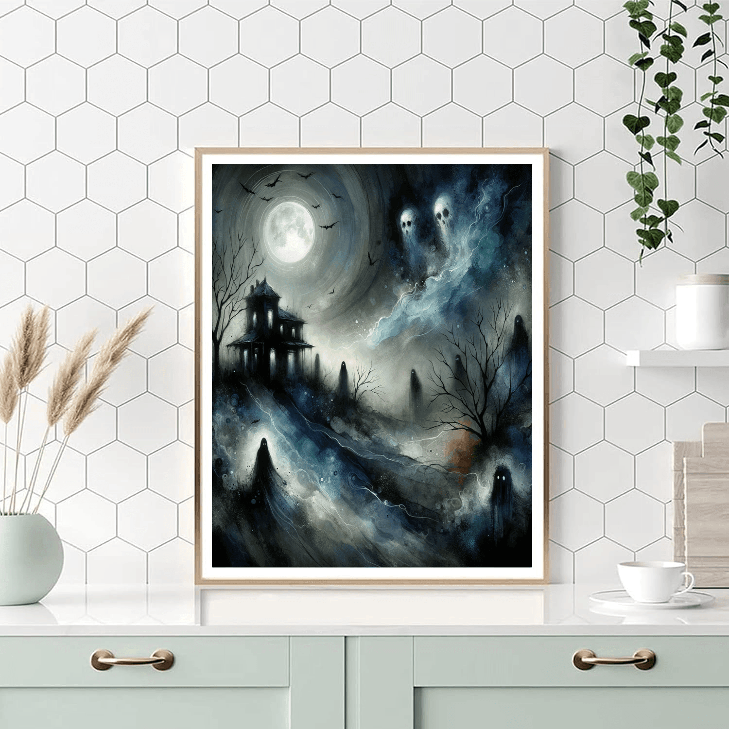 Halloween Hauntings Number Painting