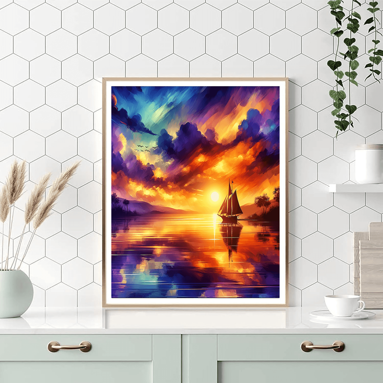 Sailing Into The Sunset Paint By Numbers Kits