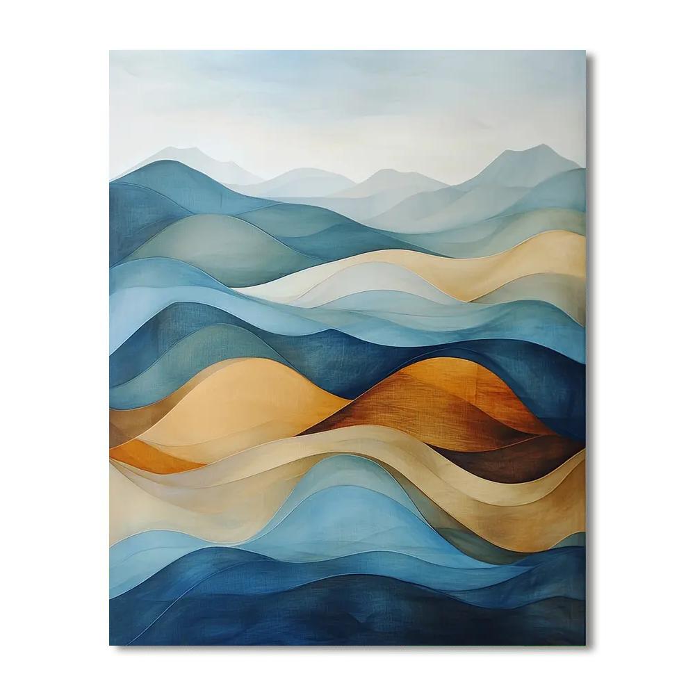 Michelangelo Inspired Elemental Tranquility  Paint By Color