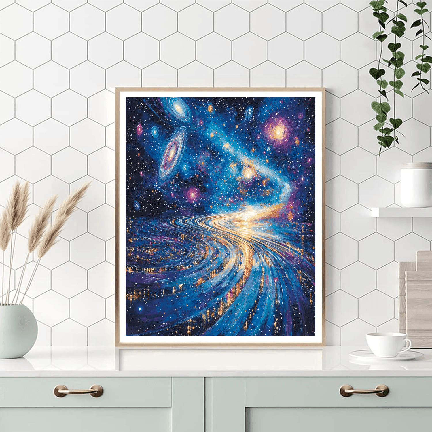 Salvador Dali Inspired Cosmic Kaleidoscope  Numbered Painting Kits