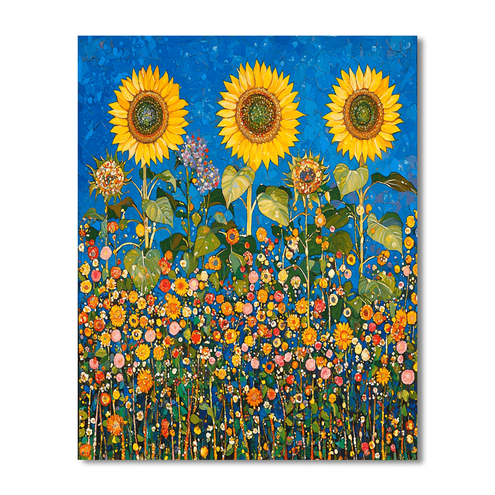 Gustav Klimt Inspired Chasing The Sun  Paint By Numbers Kits