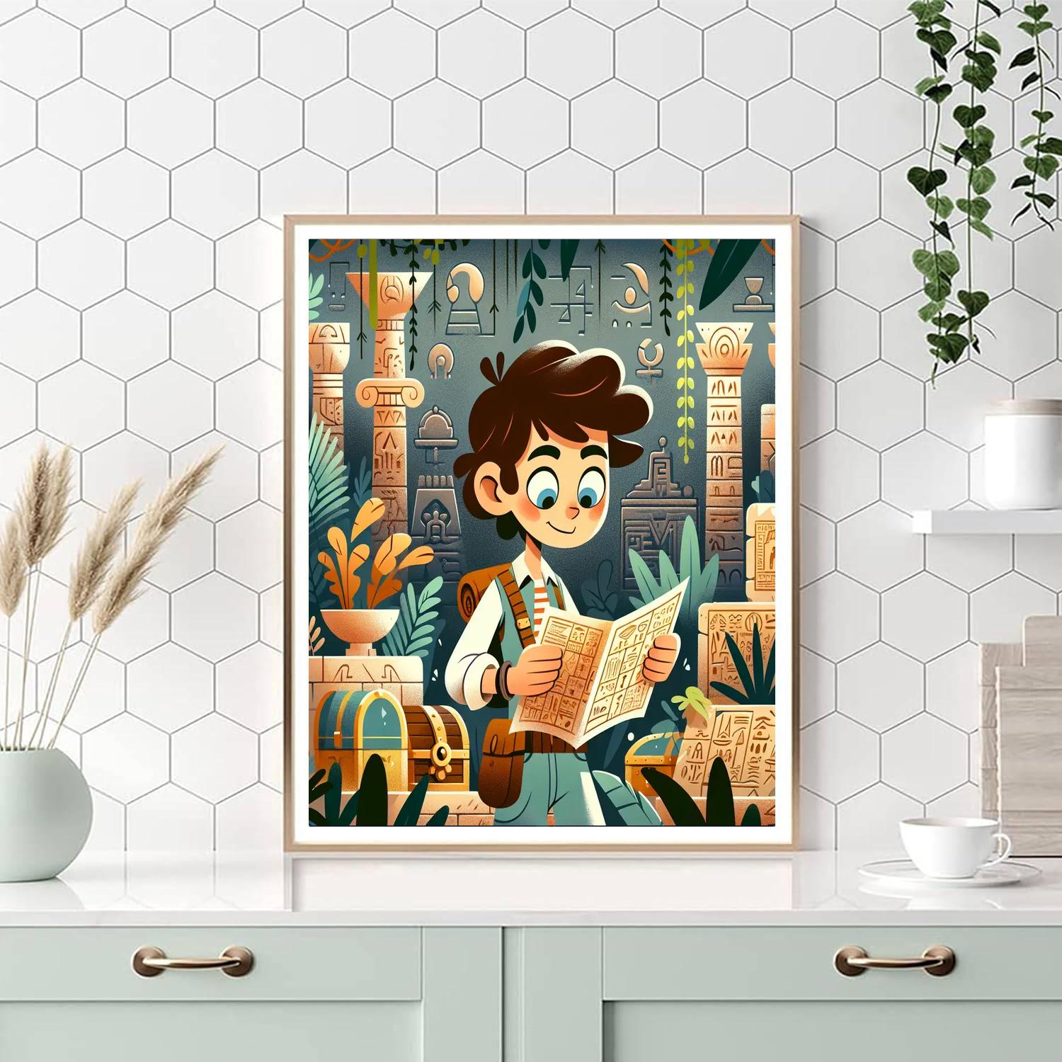 Mystery Of The Lost Treasure Number Painting