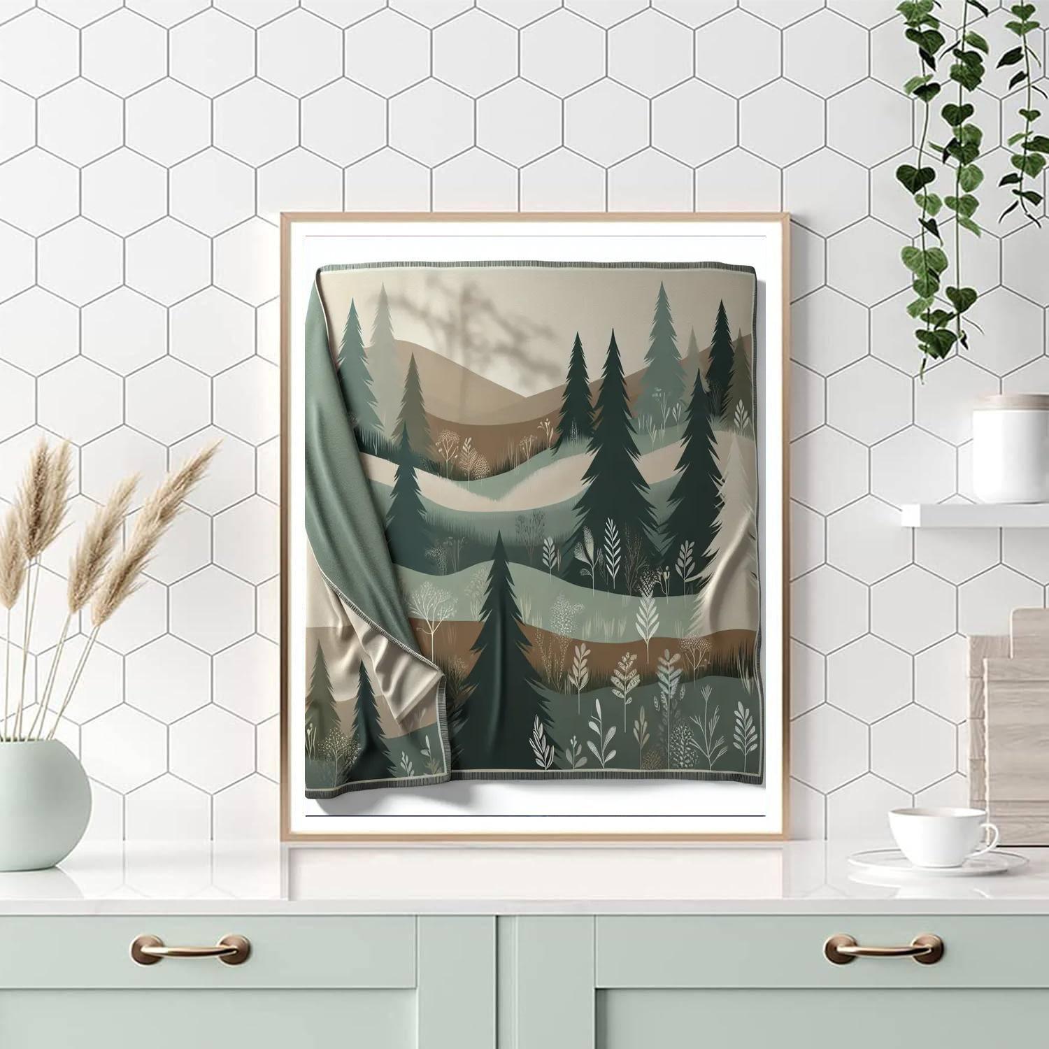 Whispering Pines Blanket Paint By Number
