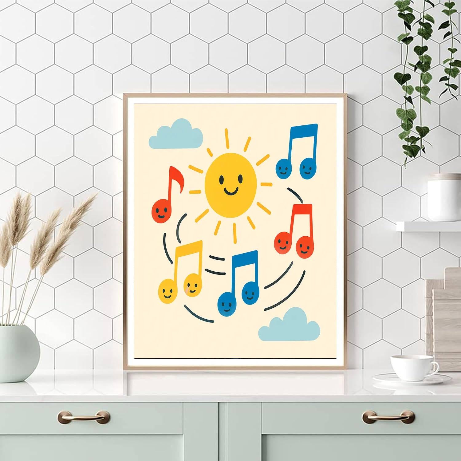 Merry Music Notes DIY Paint By Numbers