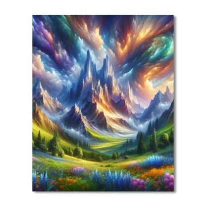 Intriguing Fantasy Landscape Paint By Numbers Kits