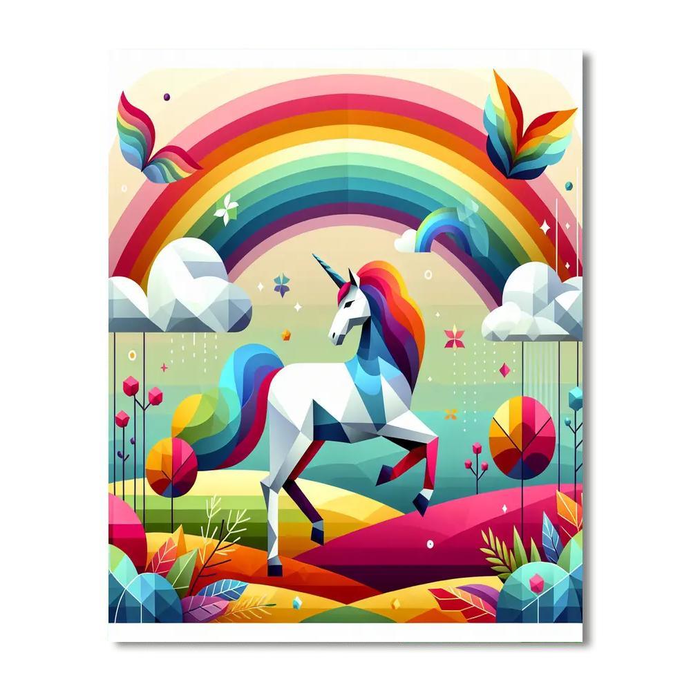 Enchanted Unicorn Journey Paint By Numbers Art