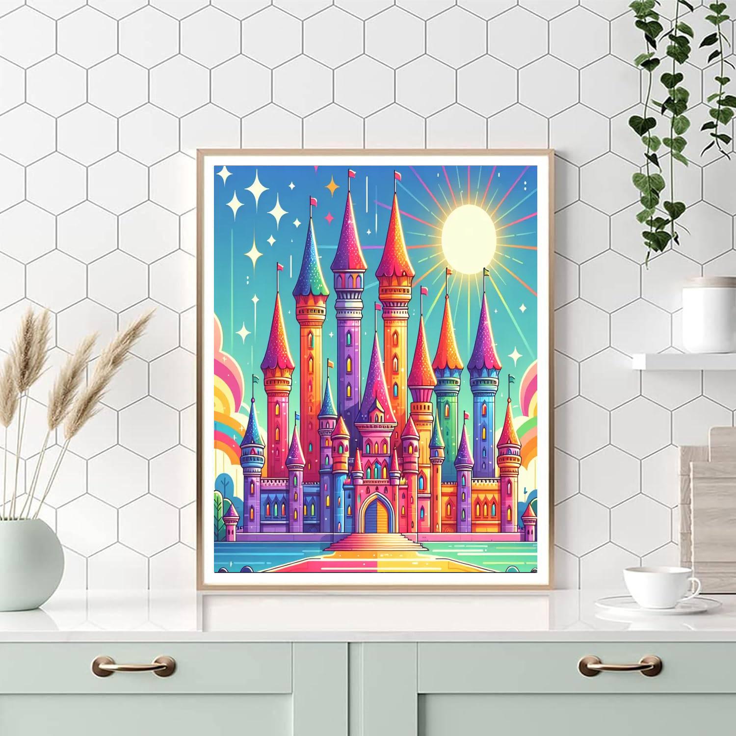 Mystical Castle Quest Number Painting