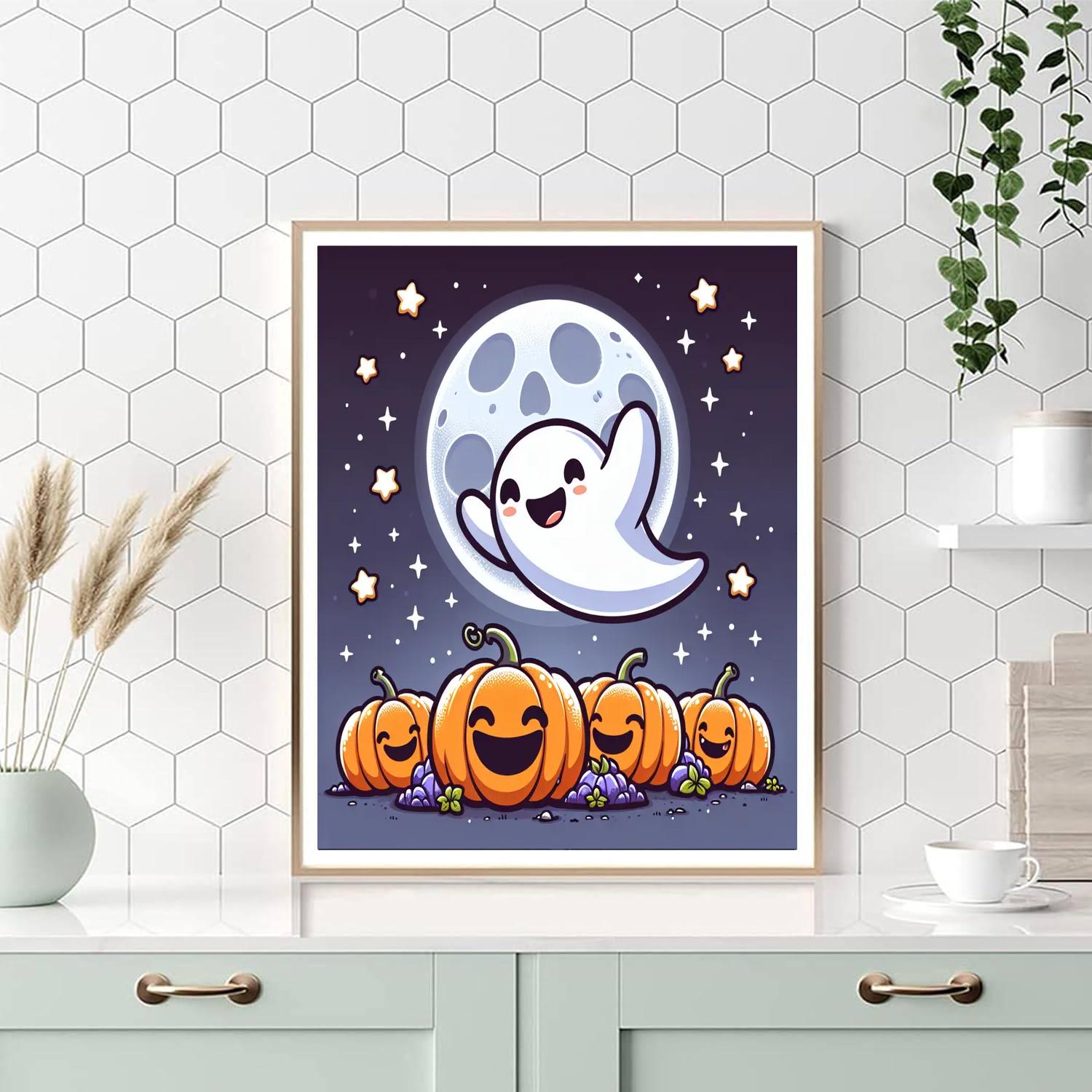 Silly Spooky Ghost Paint By Numbers Kits