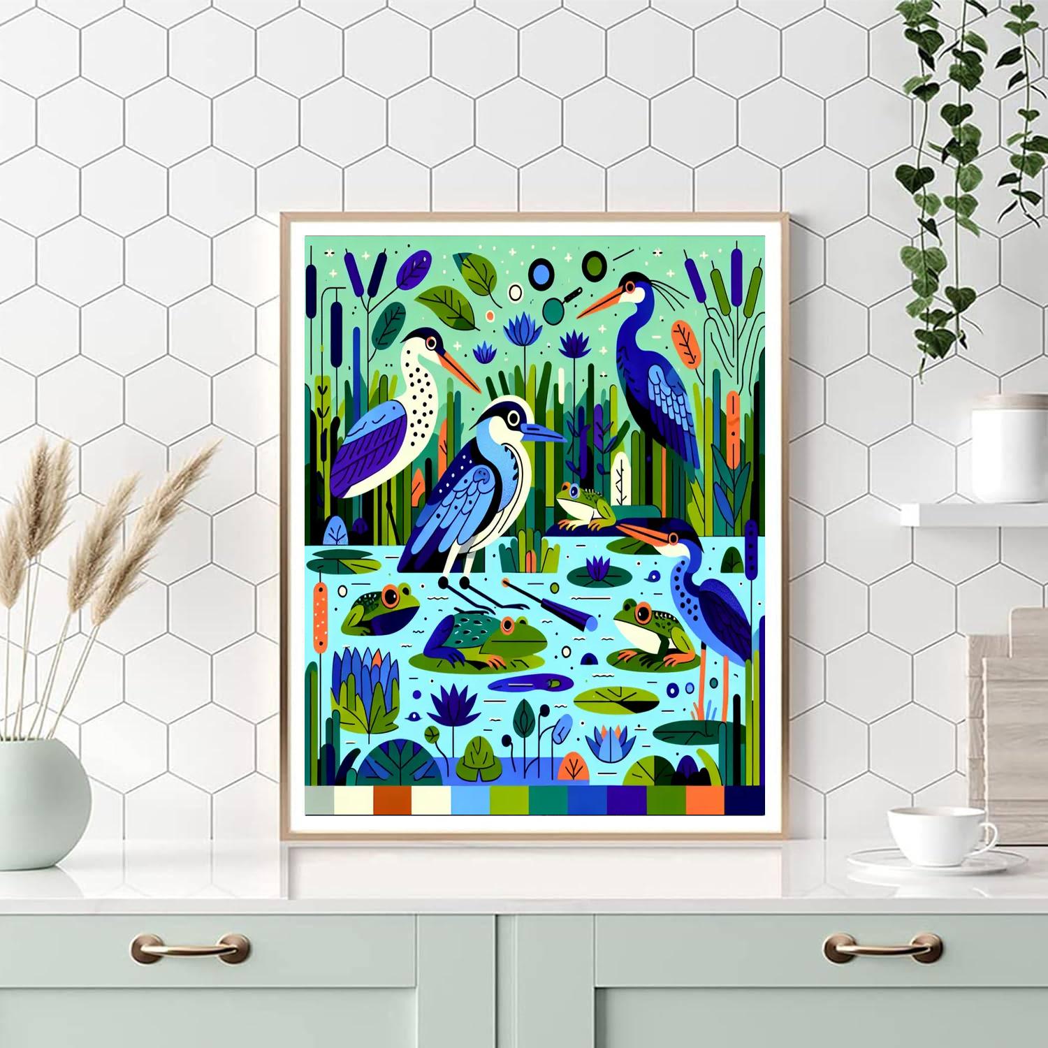 Mystic Marsh Marvels Numbered Painting Kits