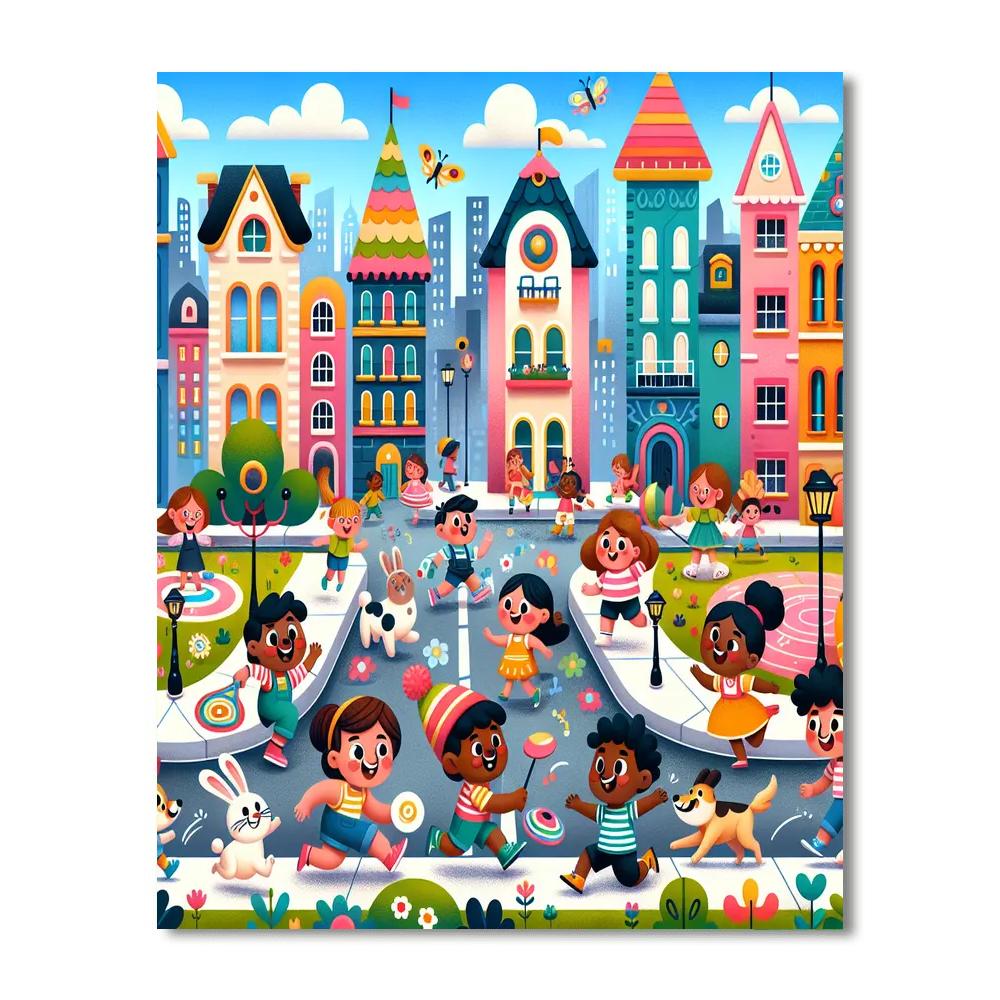 Fantastic City Of Dreams Paint By Numbers