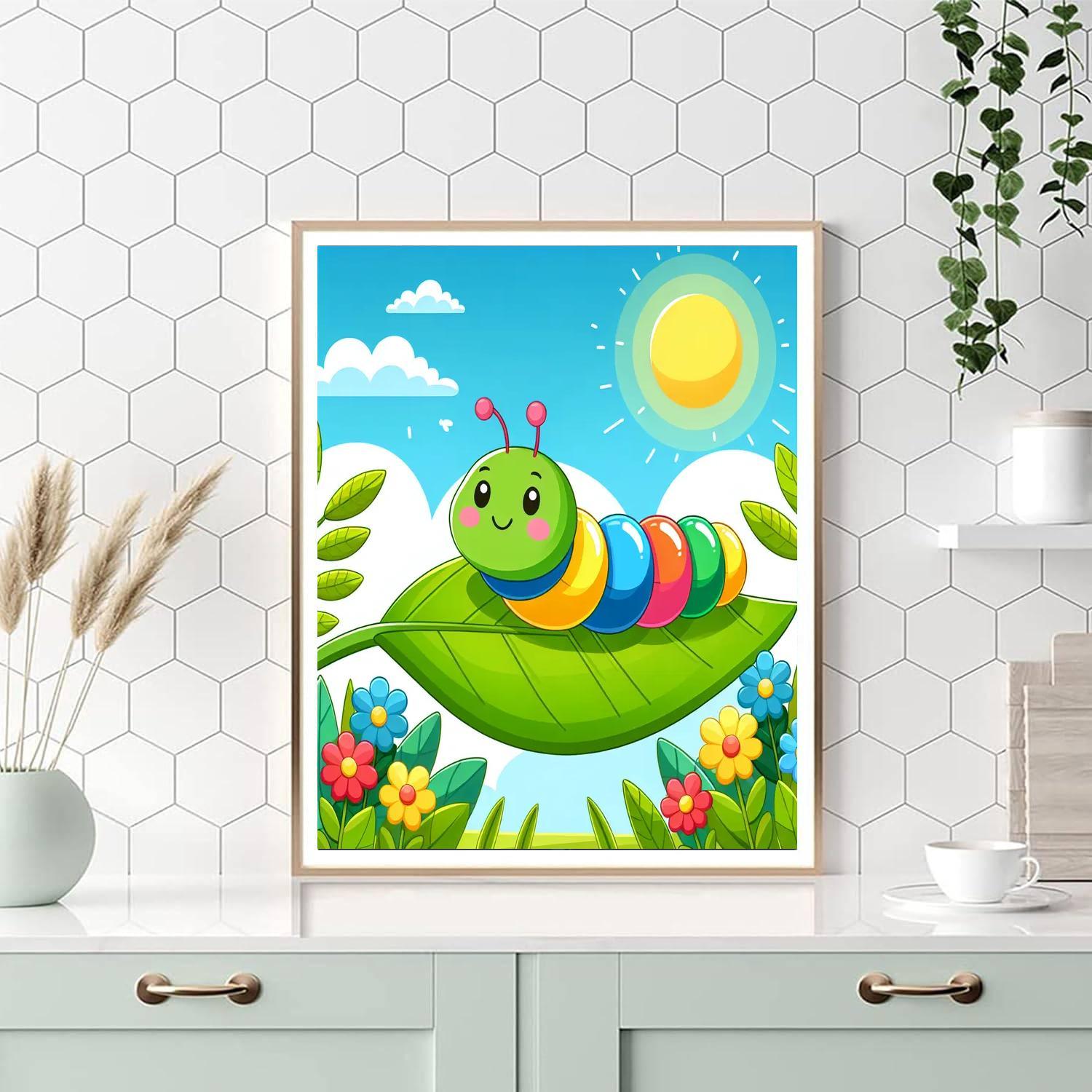 Friendly Caterpillar Paint By Number