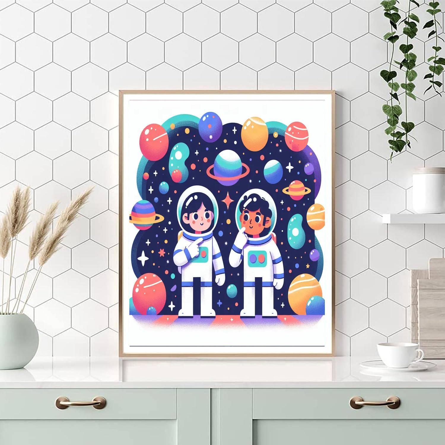 Space Pioneers' Adventure Paint By Numbers Kits