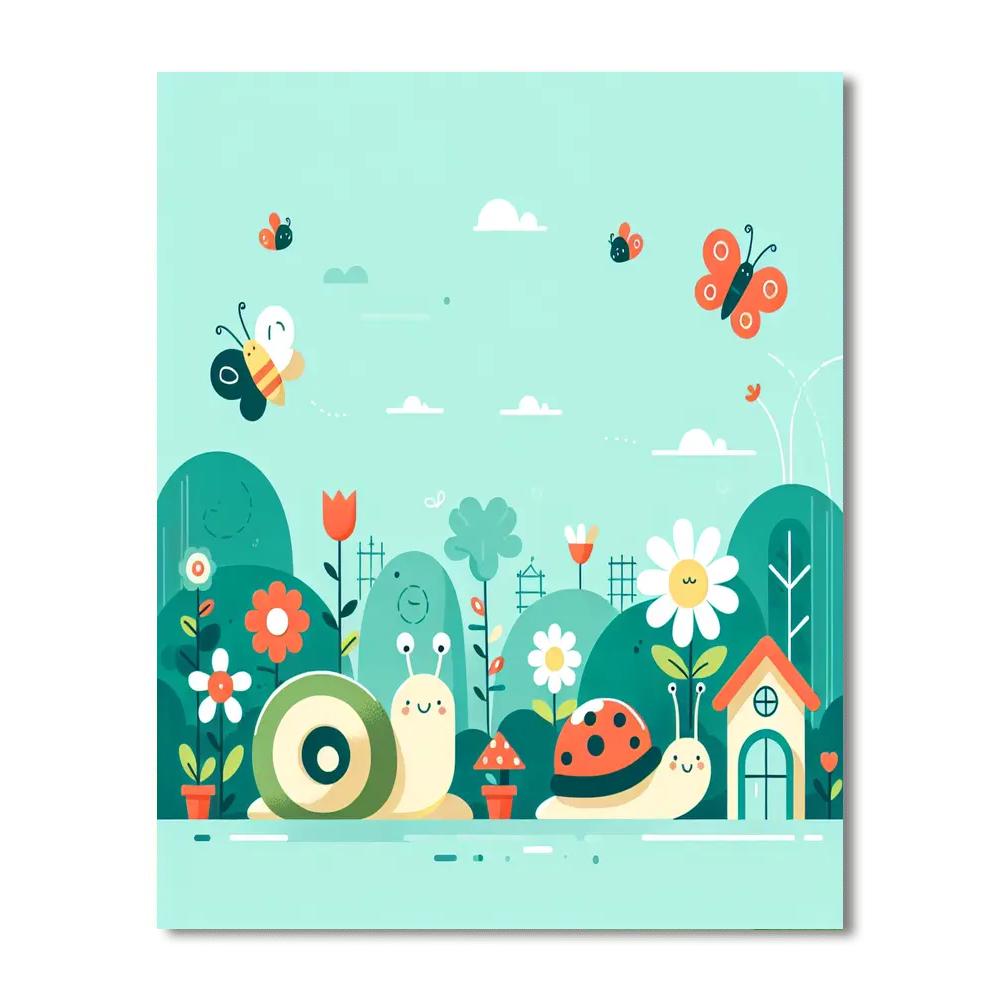 Garden Friends Delight DIY Paint By Numbers