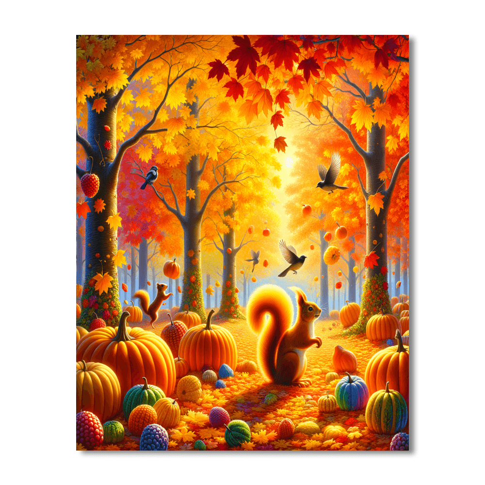 Joyful Autumn Days DIY Paint By Numbers