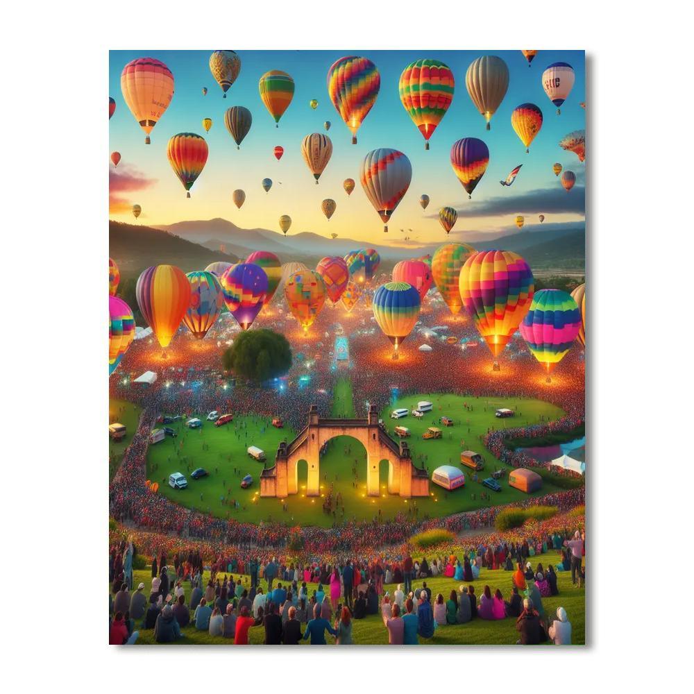 Balloon Fiesta - Bristol, England Painting Number Kit