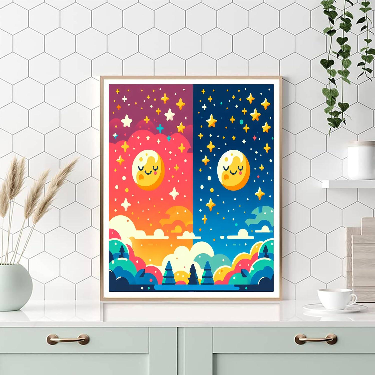 Starlit Sky Paint By Numbers Art