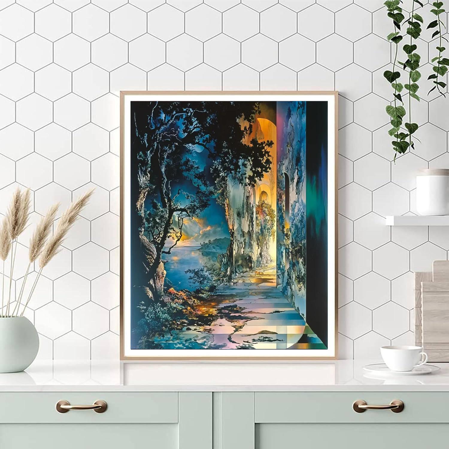 Salvador Dali Inspired Dali's Mystical Metamorphosis  Numbered Painting Kits