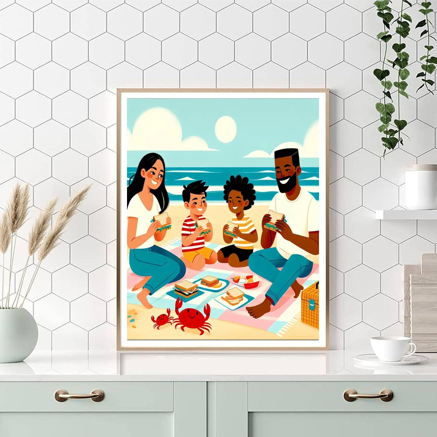 Seaside Picnic Paint By Number