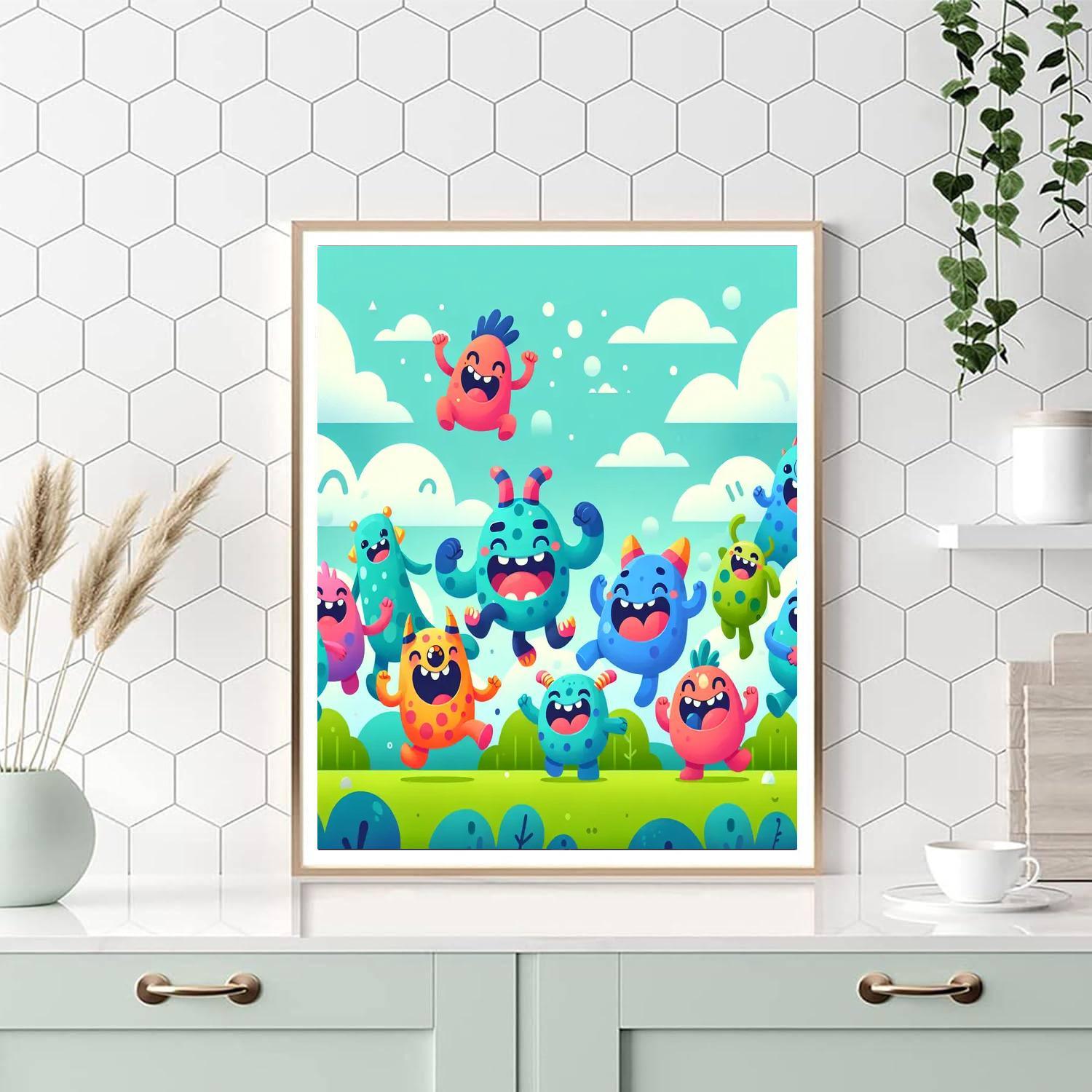 Adventure With Monster Friends Paint By Color